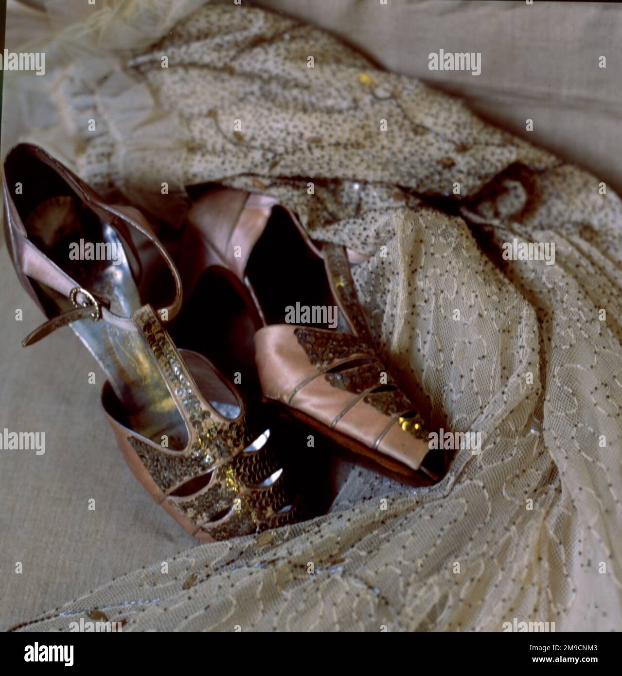 Chaussures de soirée en or Banque de photographies et d'images à haute  résolution - Alamy
