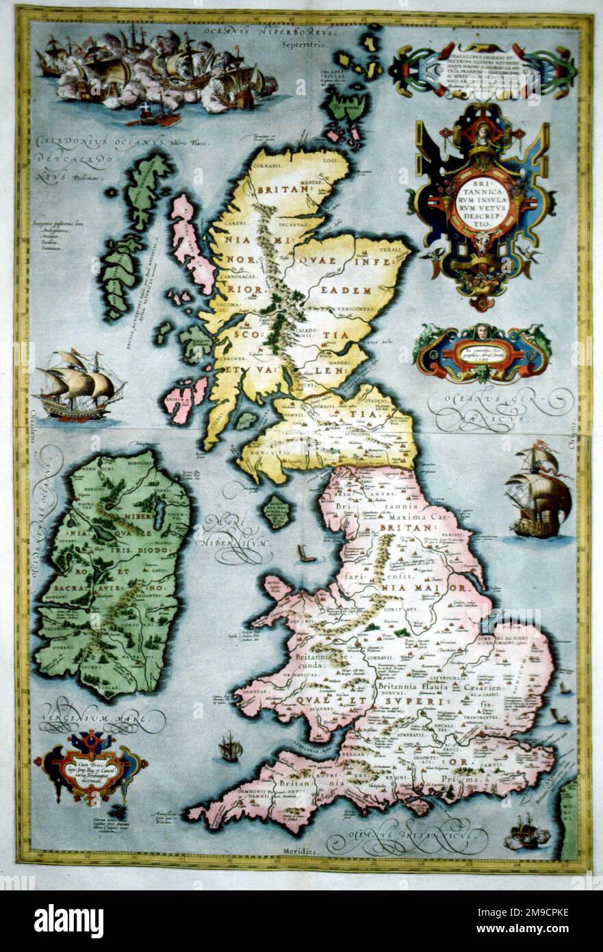 England map 16th century Banque de photographies et d’images à haute ...