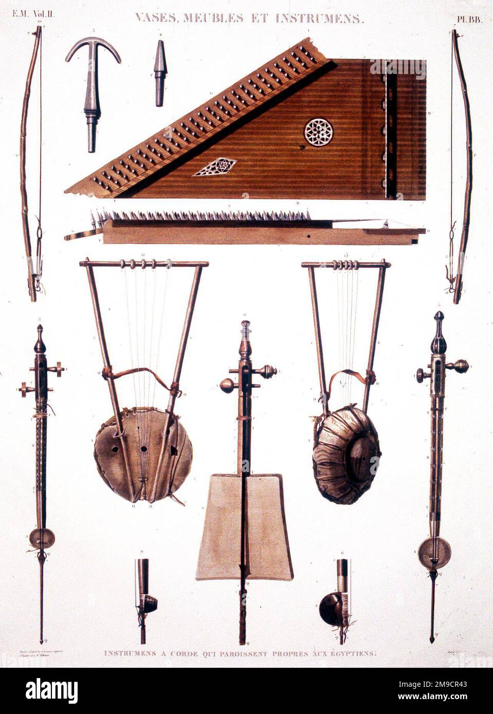 Instruments de musique égyptienne Banque D'Images
