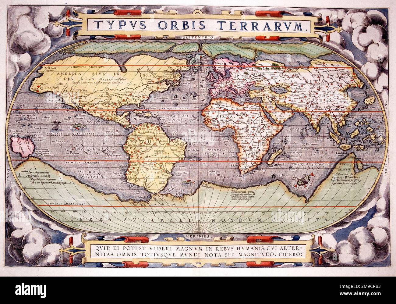 16th century world map Banque de photographies et d’images à haute ...