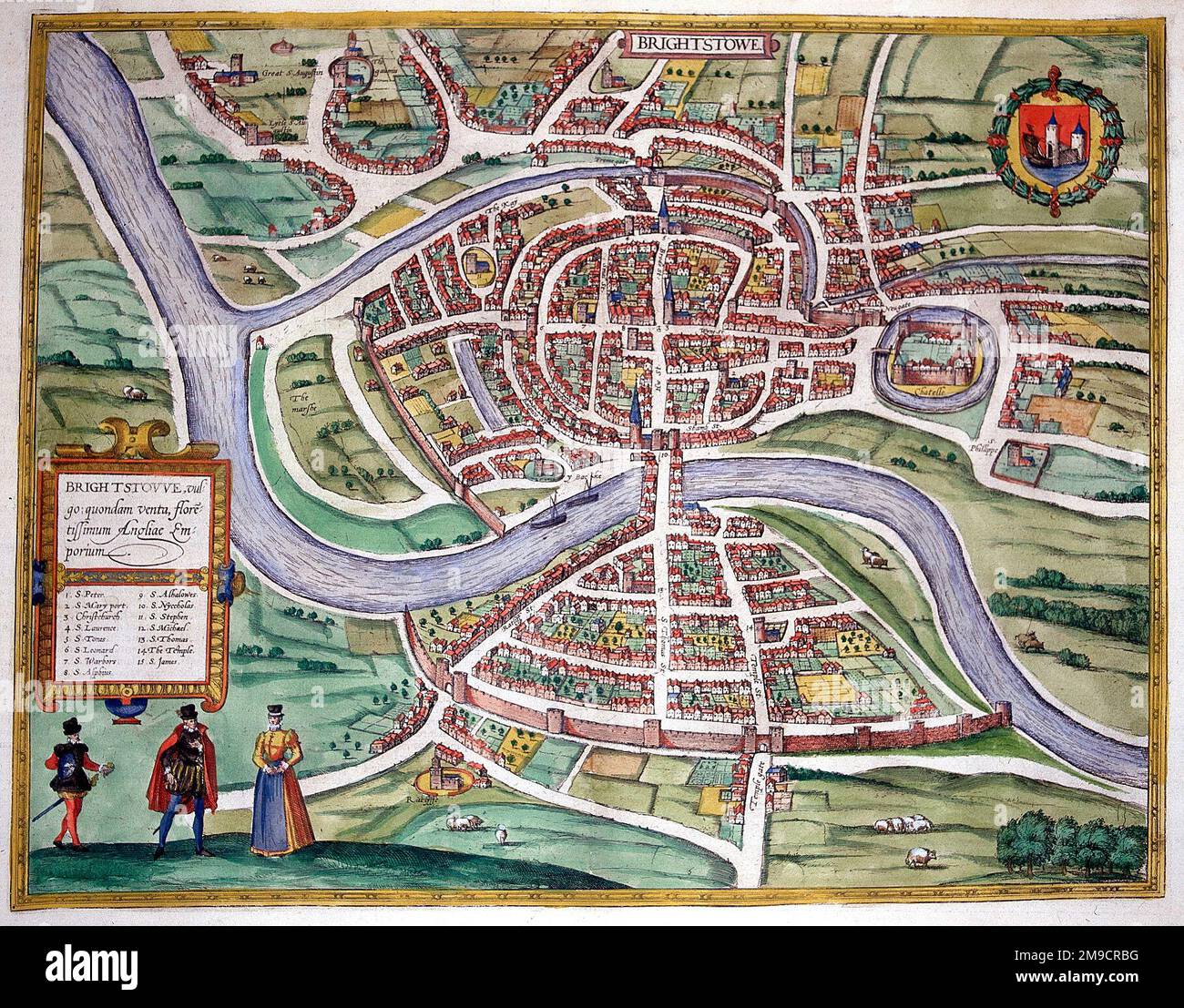 England map 16th century Banque de photographies et d’images à haute ...
