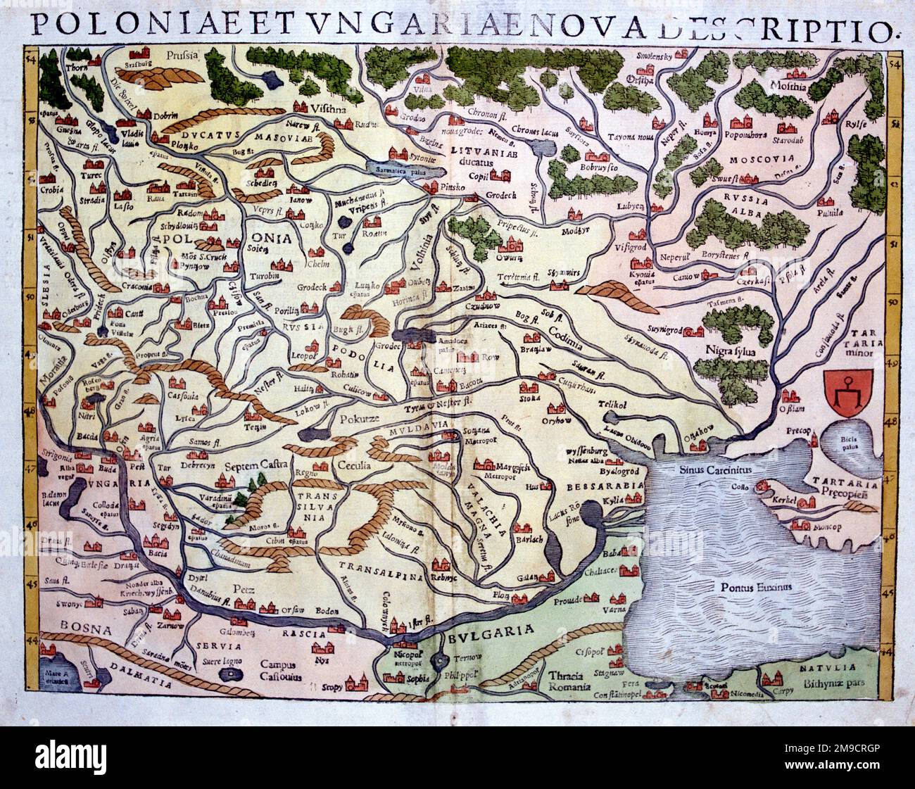 Map europe 16th century Banque de photographies et d’images à haute ...