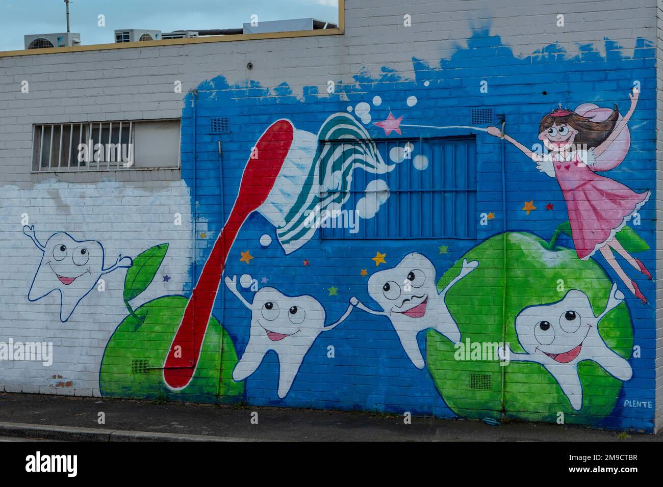 Dental Clinic Street Art, Seddon, Victoria, Australie Banque D'Images
