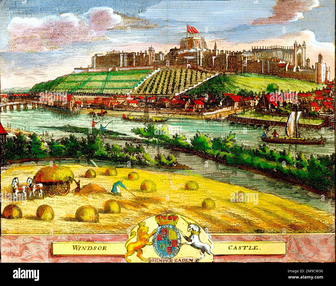 Le Château de Windsor, Berkshire, Angleterre Banque D'Images