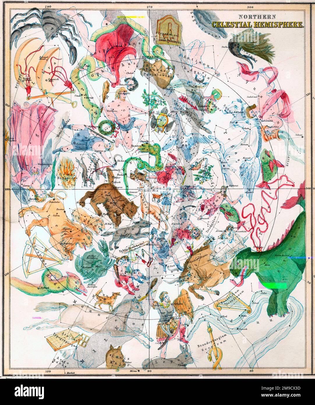 Hémisphère céleste du Nord Banque D'Images