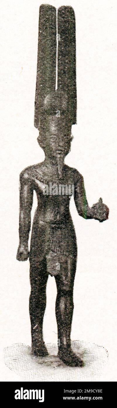 Amun Ra Soleil Dieu d'Égypte Banque D'Images