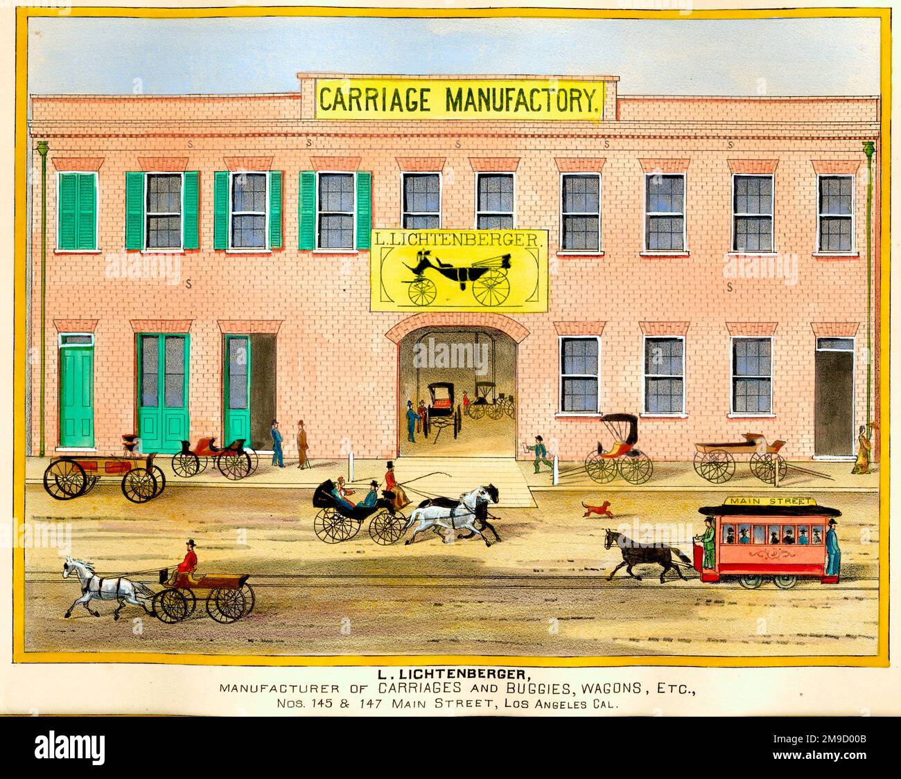 Carriage Manufactory, Los Angeles Banque D'Images