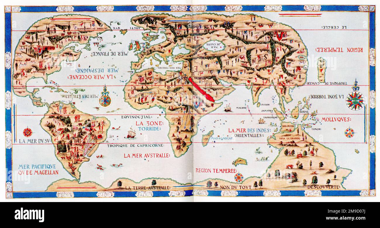 Map of the world 1500 Banque de photographies et d’images à haute résolution Alamy