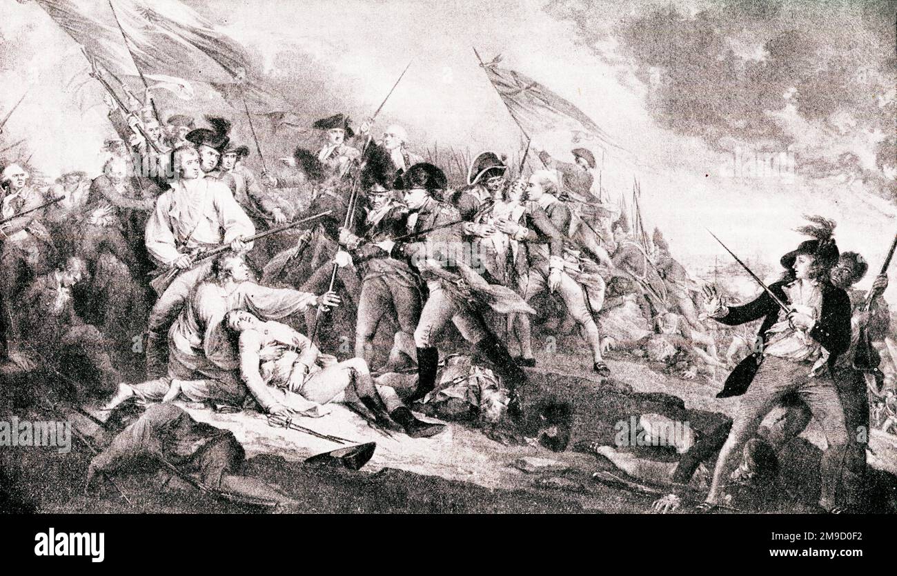 Bataille de Bunkers Hill - 17 juin 1775 Banque D'Images