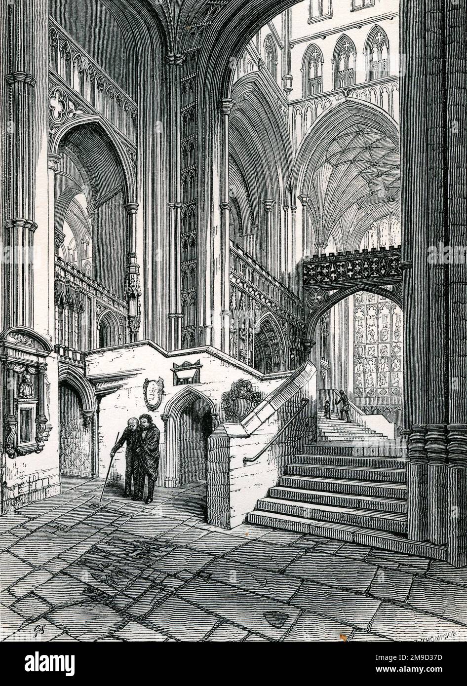 Cathédrale de Canterbury - Tracept du martyre Banque D'Images
