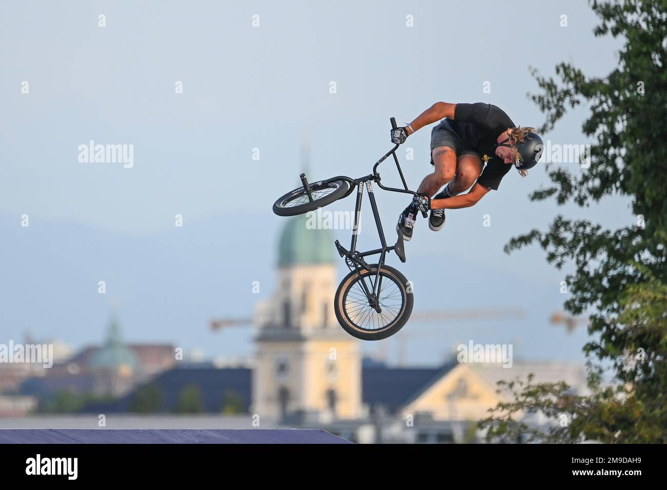 Paul Tholen (Allemagne). BMX Freestyle hommes. Championnats d'Europe Munich 2022 Banque D'Images