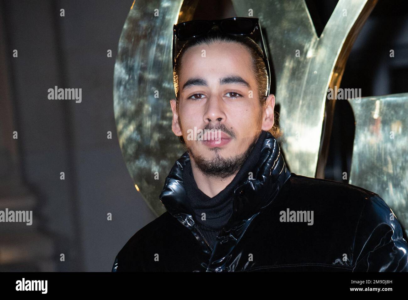 Sami Slimane assistant au spectacle de vêtements pour hommes de Saint Laurent automne-hiver 2023-2024 dans le cadre de la semaine de la mode à Paris, France sur 17 janvier 2023. Photo d'Aurore Marechal/ABACAPRESS.COM Banque D'Images