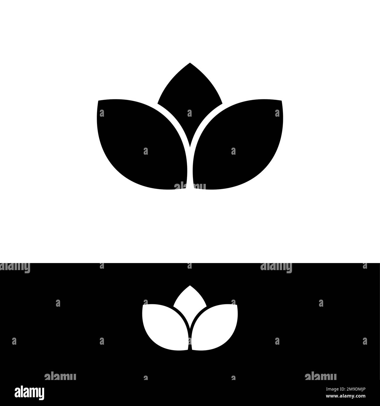 Modèle de logo simple et élégant en noir et blanc, adapté aux restaurants ou aux entreprises et aux vecteurs EPS similaires. Illustration de Vecteur