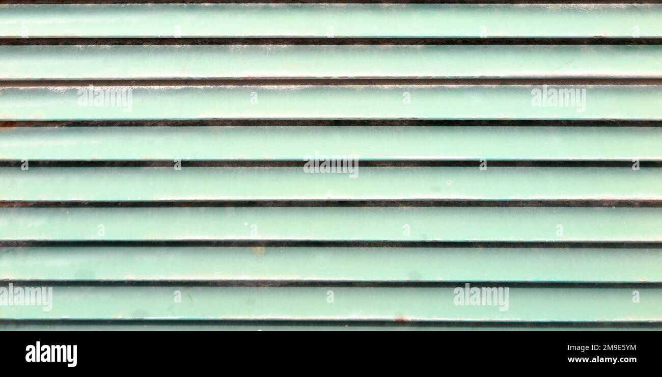 fond de texture en bois vert planches verticales bois strié Banque D'Images