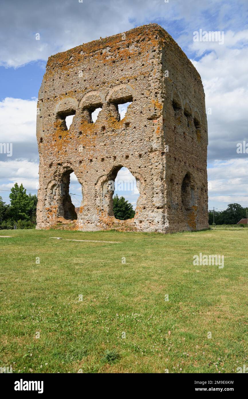 Temple de Janus, tour du 1er siècle, Autun, Département Saône-et-Loire, région Bourgogne-Franche-Comté, Bourgogne, France Banque D'Images