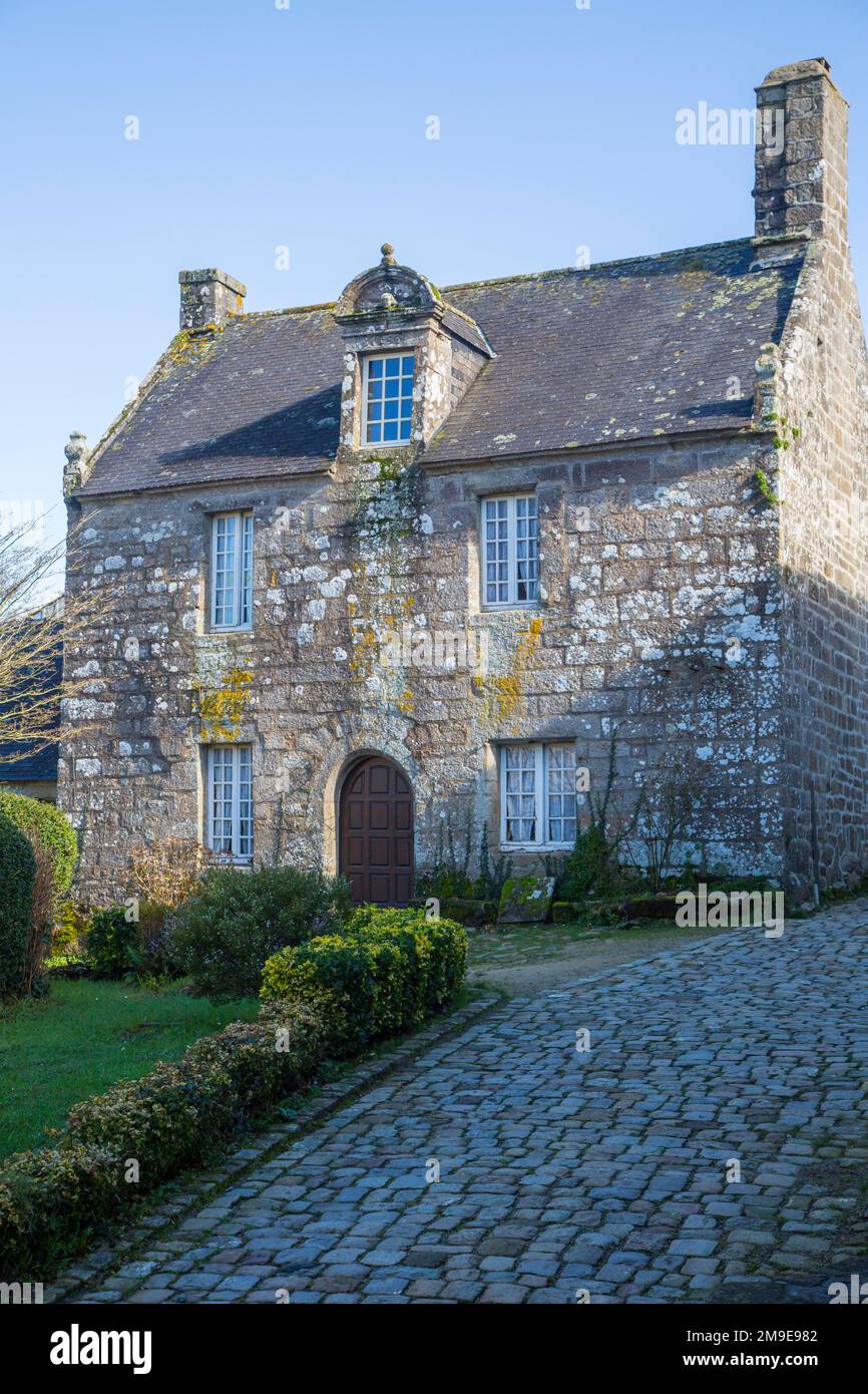 Locronan, nommé l'un des plus beaux villages de France, département du Finistère, région Bretagne, France Banque D'Images