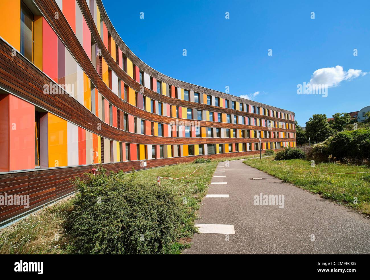 Agence fédérale de l'environnement à Dessau, Dessau-Rosslau, Saxe-Anhalt, Allemagne Banque D'Images