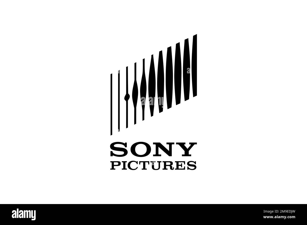Sony Pictures, logo, fond blanc Banque D'Images