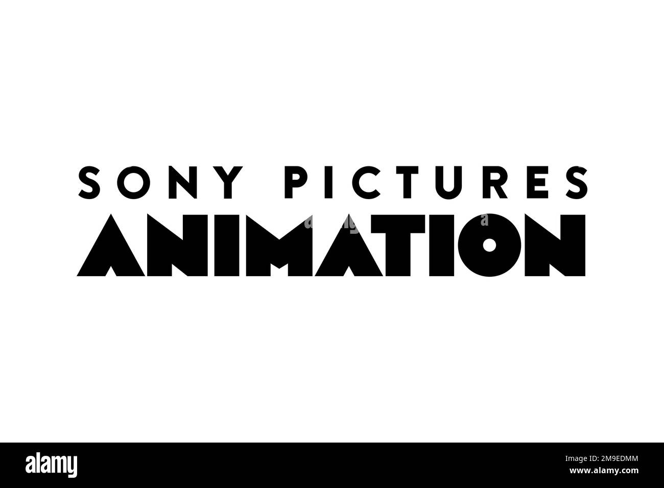 Sony Pictures animation, logo, fond blanc Banque D'Images