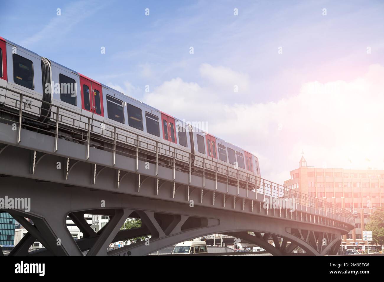 Hochbahn, Hambourg, Allemagne Banque D'Images