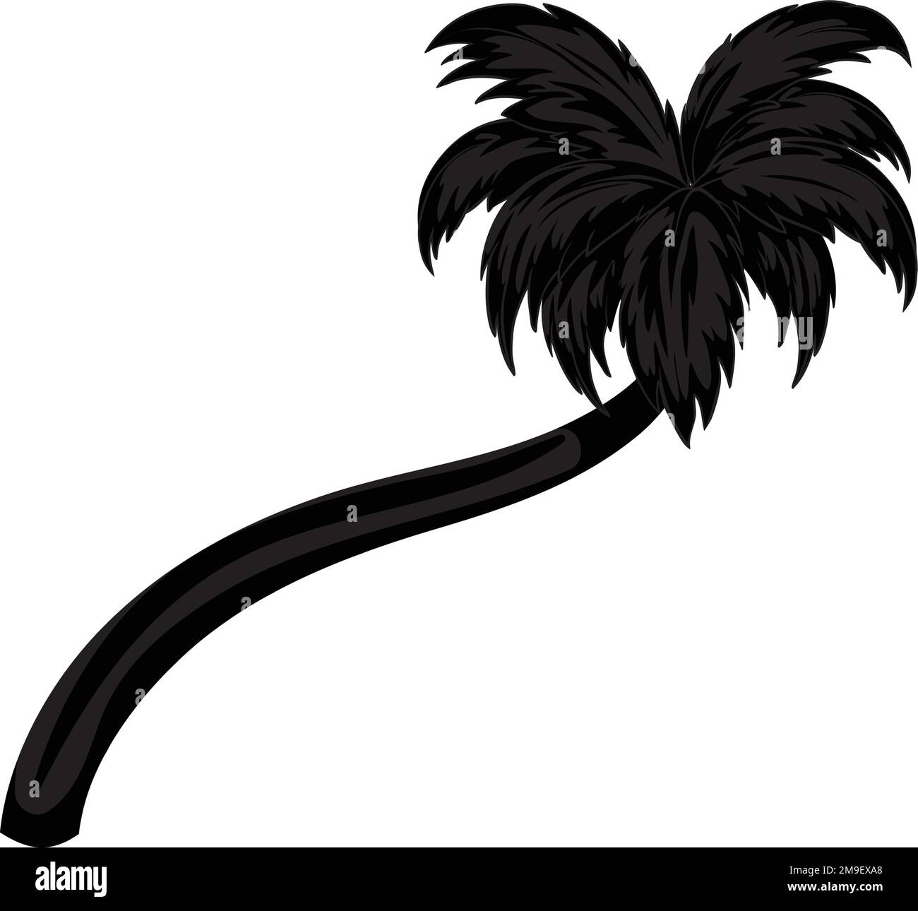 Palmier tropical, silhouettes noires isolées sur fond blanc vectoriel. Illustration de Vecteur Palmier tropical, silhouettes noires isolées sur fond blanc vectoriel. Illustration de Vecteur