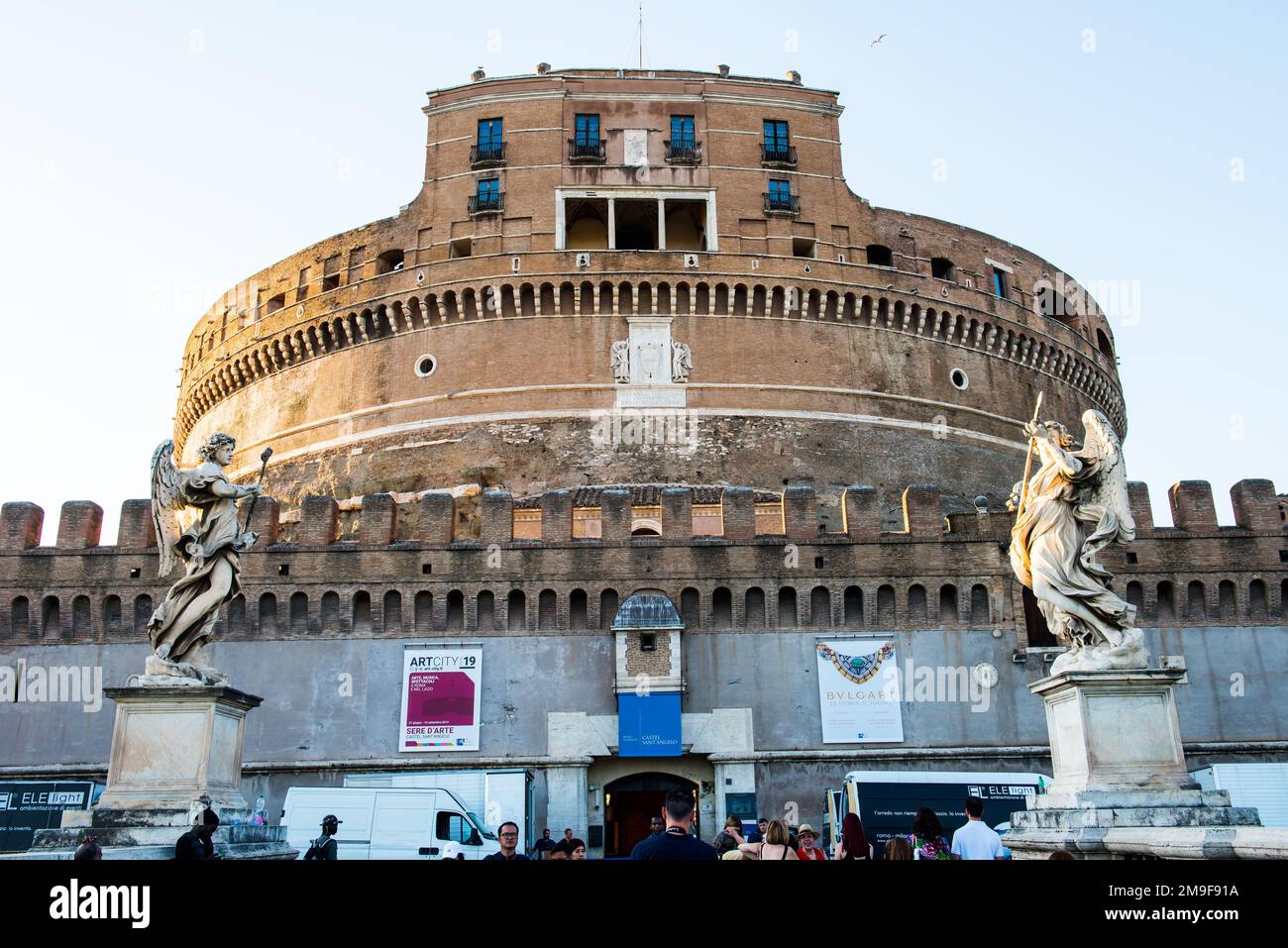 ROME, ITALIE - 29 JUIN 2019 : Castel Sant'Angelo (château Saint Angel) ou mausolée d'Hadrien à Rome, Italie. Banque D'Images