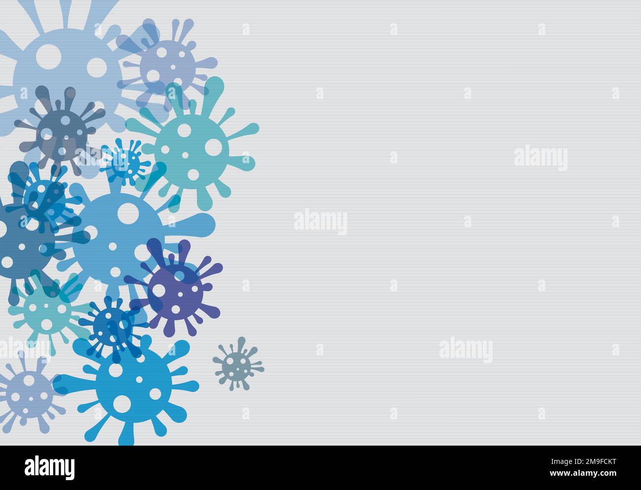 Silhouette plate conception bleu élément coronavirus transparence ont espace vide, pour coronavirus, COVID-19 Banque D'Images