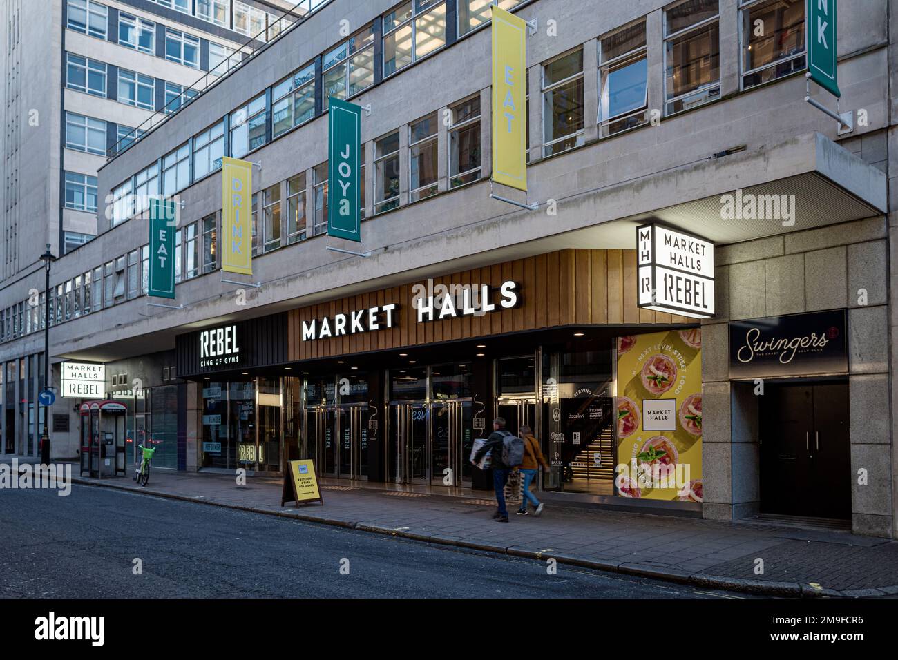 Market Halls Oxford Street Londres - Market Halls Oxford St est la plus grande salle de restauration du Royaume-Uni. Market Halls Londres. Banque D'Images