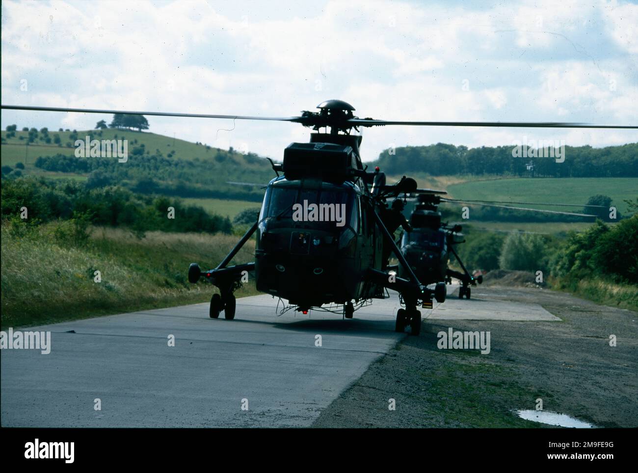 Sea Kings en déploiement Banque D'Images