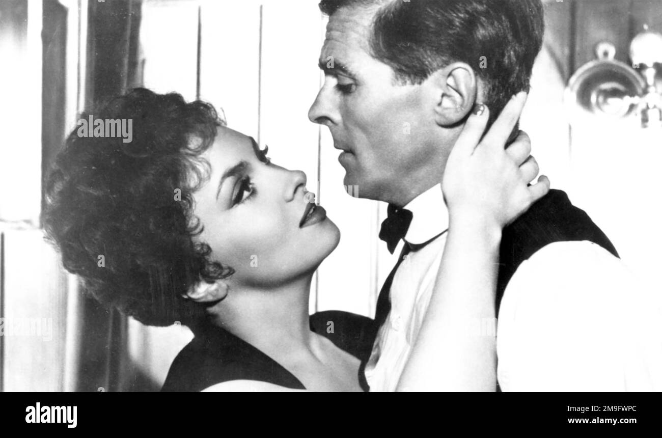 BATTEZ LE FILM DEVIL 1953 United Artists avec Gina Lollobrigida et Edward Underdown Banque D'Images