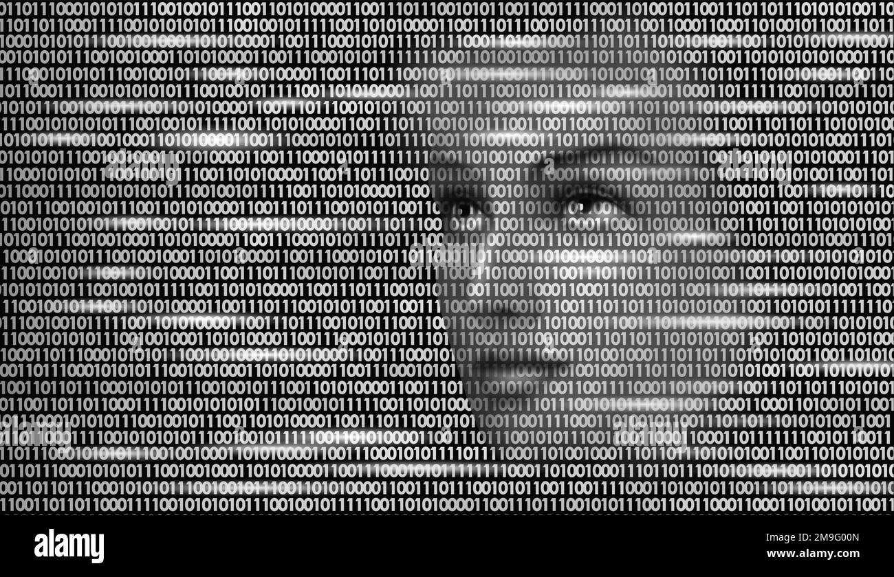 Assistant virtuel service de reconnaissance vocale technology business concept. L'intelligence artificielle ia robot m'aider à trouver du soutien. Chatbot binaire futuriste Illustration de Vecteur