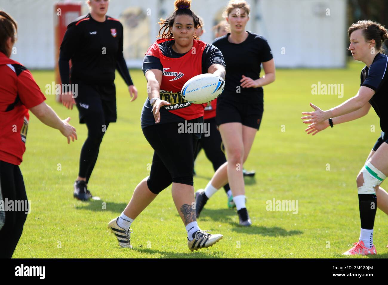 Danielle DiNapoli - joueur de rugby gallois Banque D'Images