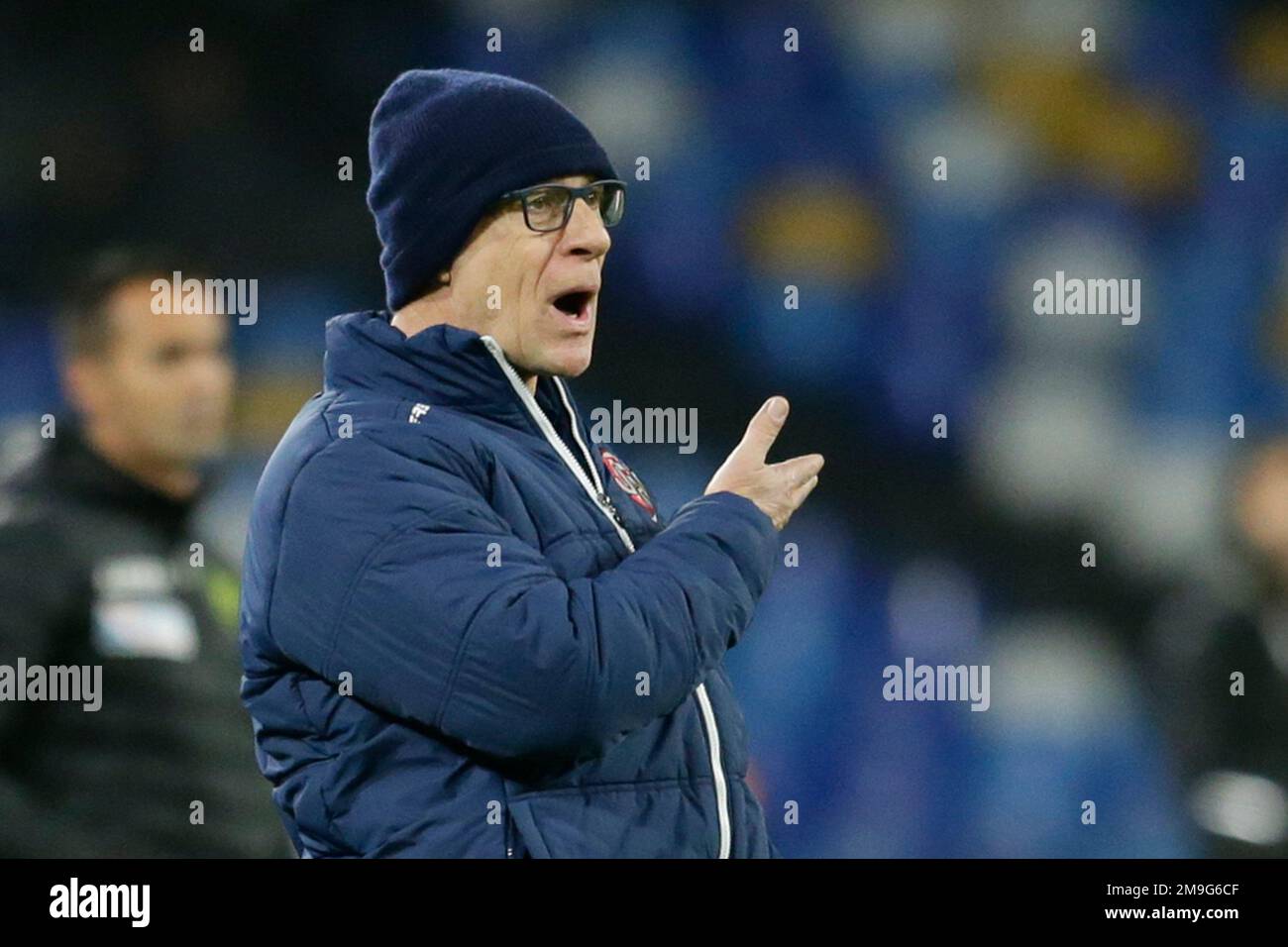 Lors du match de football de la coupe d'Italie entre SSC Napoli et Crémonese au stade Diego Armando Maradona à Naples, dans le sud de l'Italie, sur 17 janvier 2023. Banque D'Images Lors du match de football de la coupe d'Italie entre SSC Napoli et Crémonese au stade Diego Armando Maradona à Naples, dans le sud de l'Italie, sur 17 janvier 2023. Banque D'Images