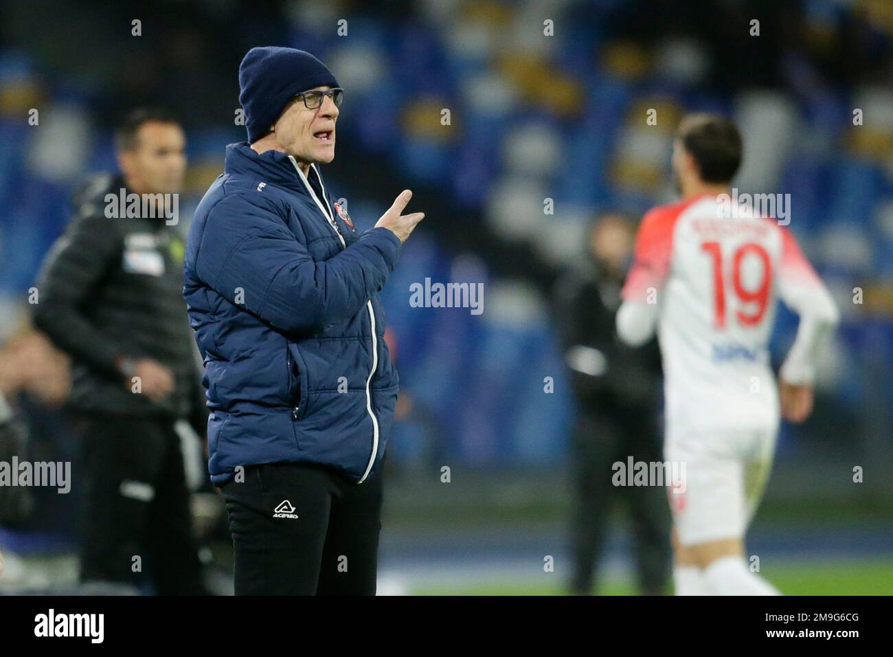 Lors du match de football de la coupe d'Italie entre SSC Napoli et Crémonese au stade Diego Armando Maradona à Naples, dans le sud de l'Italie, sur 17 janvier 2023. Banque D'Images Lors du match de football de la coupe d'Italie entre SSC Napoli et Crémonese au stade Diego Armando Maradona à Naples, dans le sud de l'Italie, sur 17 janvier 2023. Banque D'Images