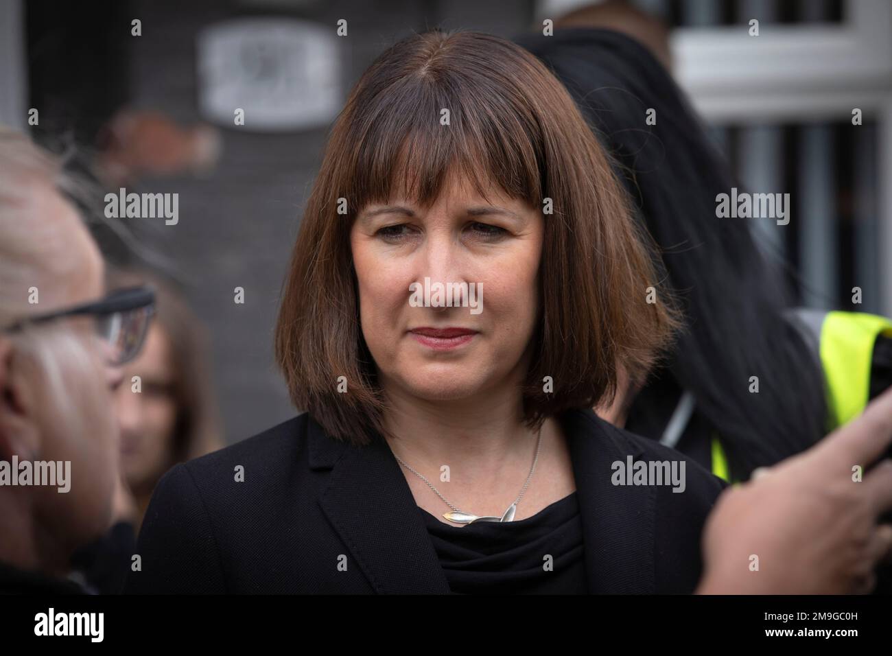 Rachel Reeves, députée de Shadow Chancelier de l'Echiquier, photographiée à Bootle, Merseyside, le jour du début de la conférence du Parti travailliste de 2022 à Liverpool. Banque D'Images