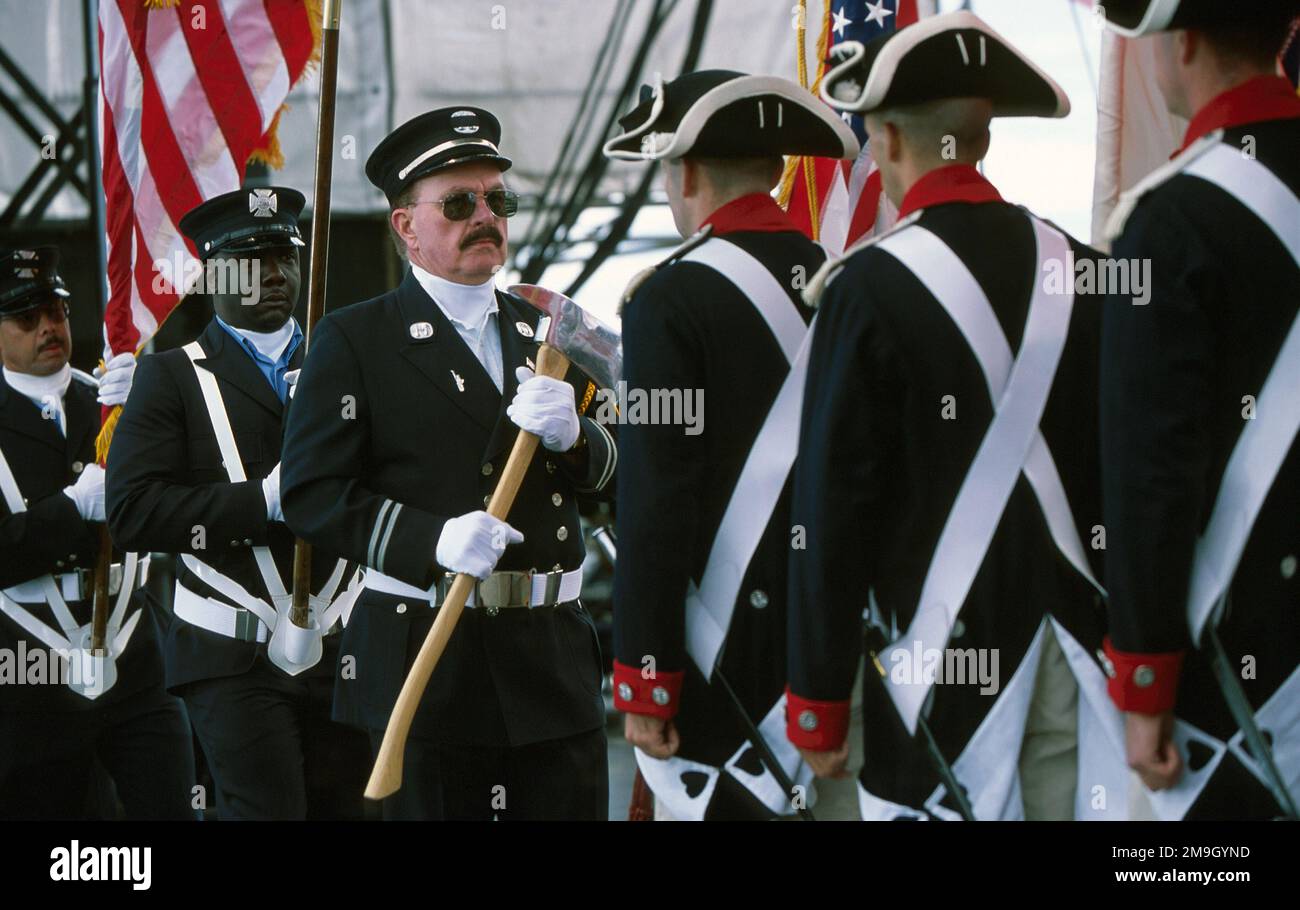 011027-F-0966E-007. [Complete] Scene Caption: The Colonial Color Guard ...
