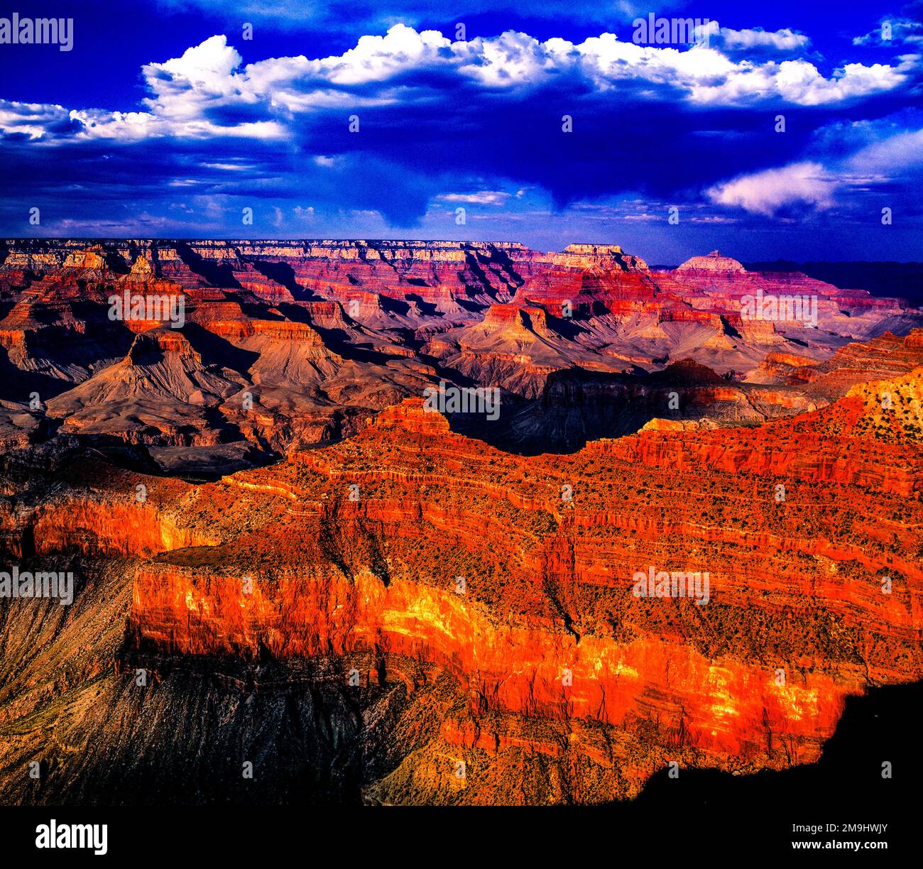 Grand Canyon au coucher du soleil, Arizona, USA Banque D'Images