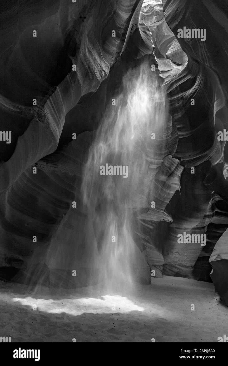 Voir la célèbre à Antelope Canyon à Page dans le soleil Banque D'Images