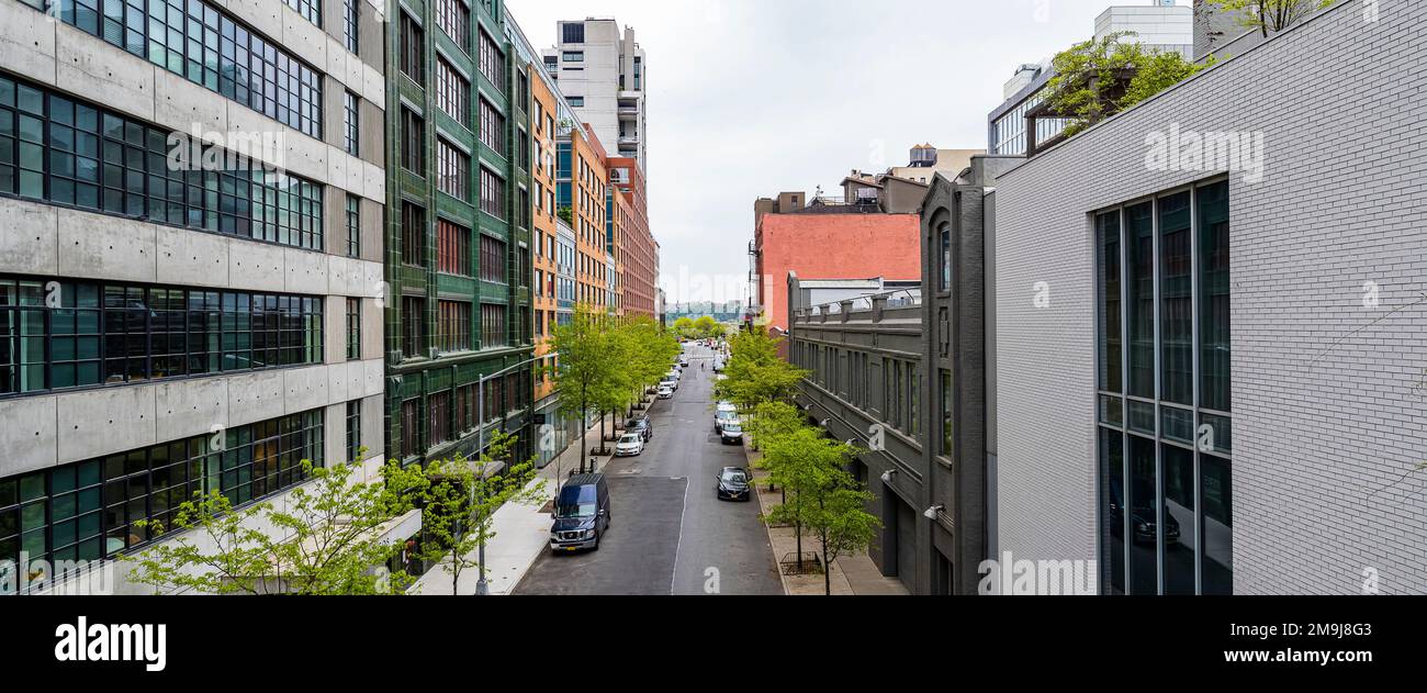 High Line, Hudson yards, New York, New York, États-Unis Banque D'Images