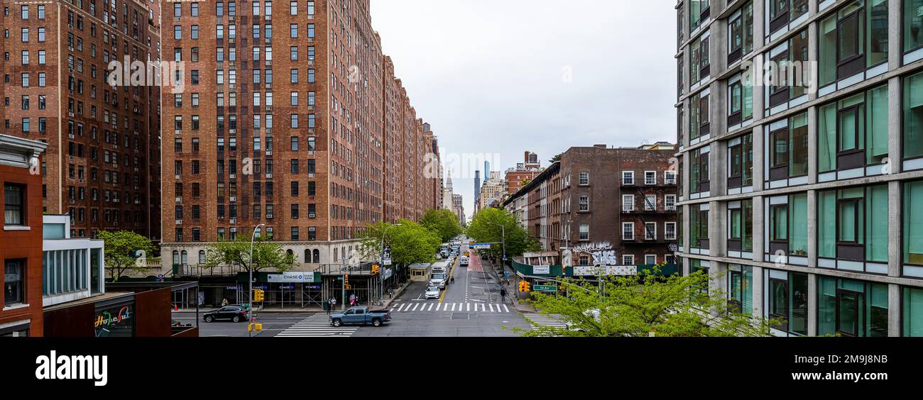 High Line, Hudson yards, New York, New York, États-Unis Banque D'Images