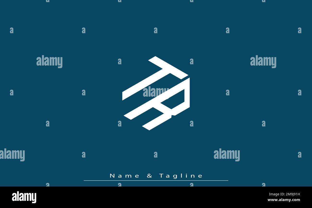 Lettres de l'alphabet initiales Monogram logo TR , RT Illustration de Vecteur