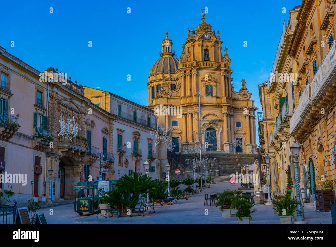 Cathédrale Saint George à Ragusa Ibla (San Giorgio) Banque D'Images