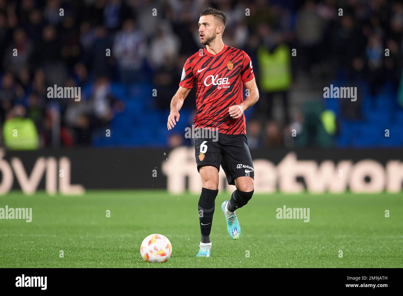 José Manuel Arias Copete du RCD Mallorca pendant le match de Copa del Rey entre Real Sociedad et RCD Mallorca au stade Reale Arena sur 17 janvier, 20 Banque D'Images