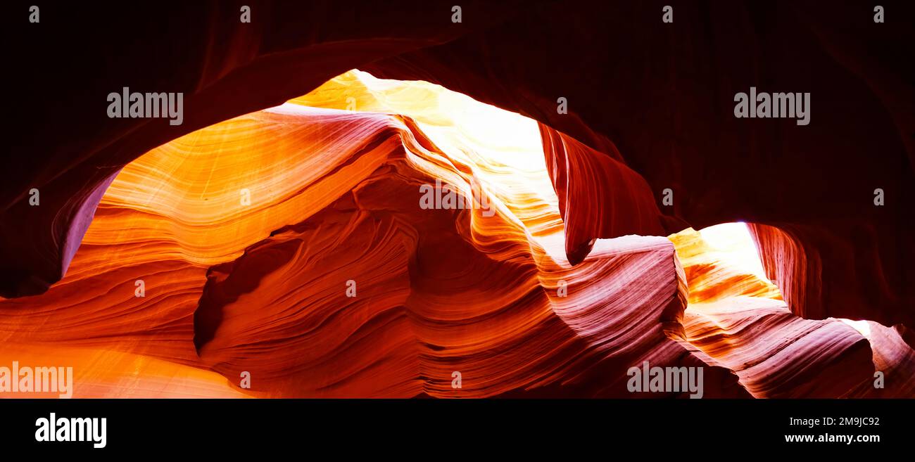 Intérieur de la grotte, Antelope Canyon, page, Arizona, États-Unis Banque D'Images