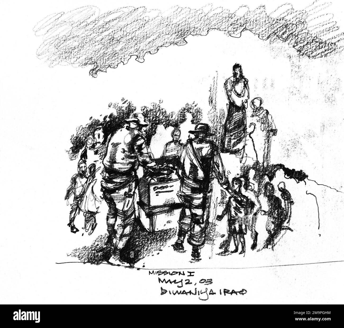 030502-M-7262C-137. Objet opération/série: BASE DE LIBERTÉ IRAQUIENNE: Al Diwanyah État: Al Qadisiyah pays: Irak (IRQ) Banque D'Images