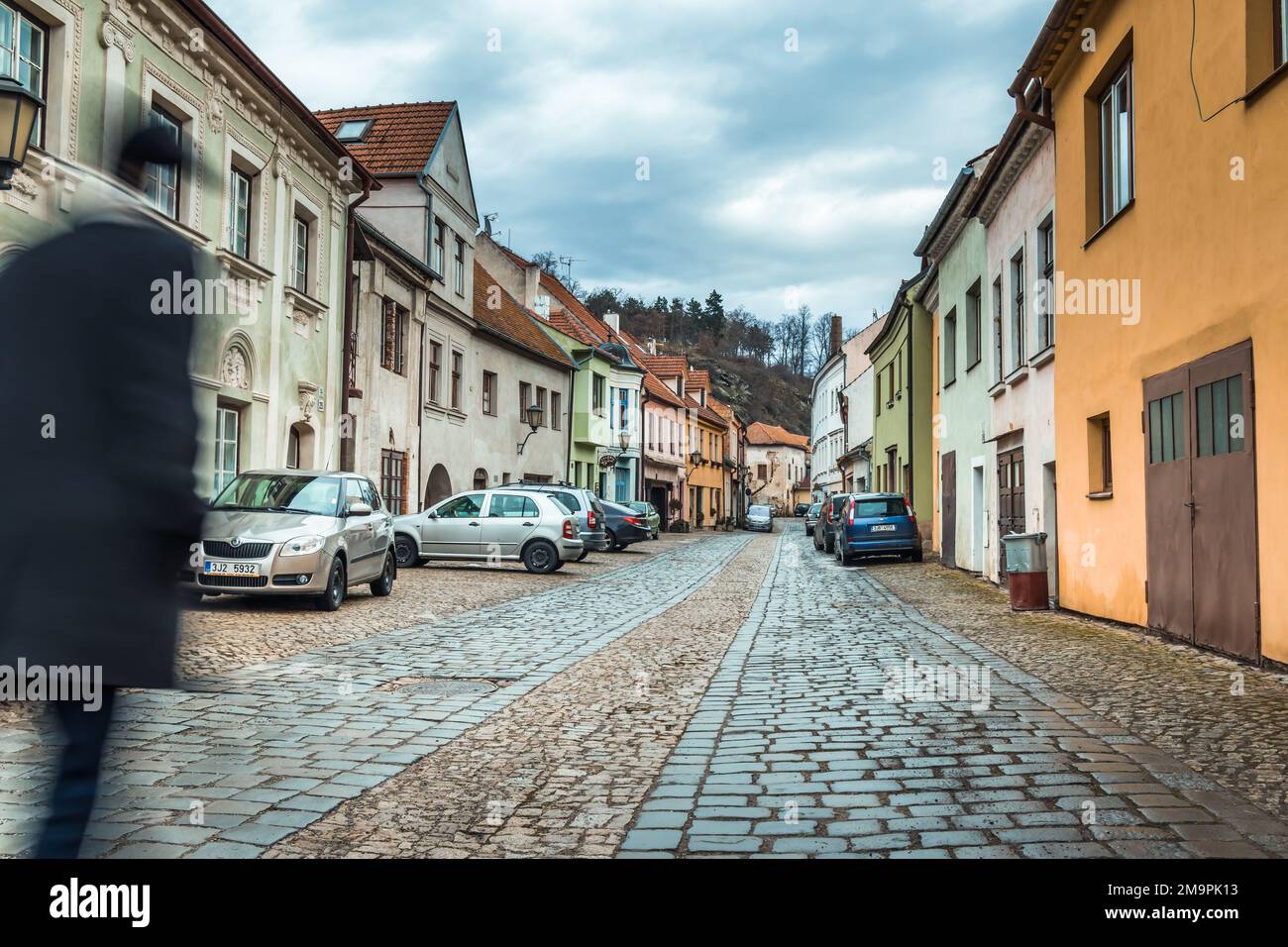 Trebic, République Tchèque - 28 décembre 2022 : ancien quartier juif historique créé en 17th siècle, inscrit sur la liste du patrimoine mondial de l'UNESCO Banque D'Images