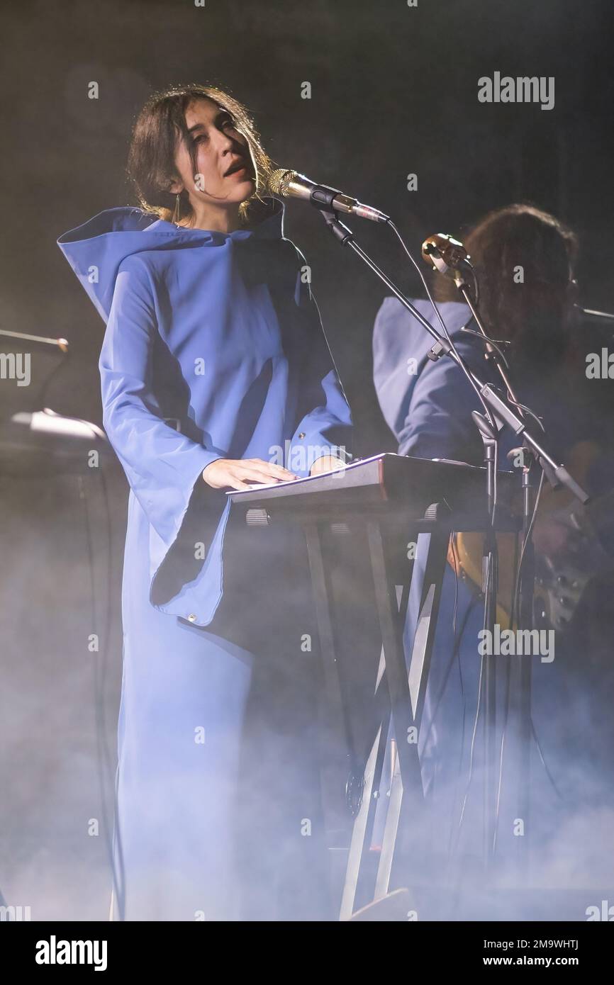 Madrid, Espagne. 18th janvier 2023. La chanteuse Anni B Sweet se produit sur scène au festival Inverfest 2023 à Circo Price à Madrid. Crédit : SOPA Images Limited/Alamy Live News Banque D'Images