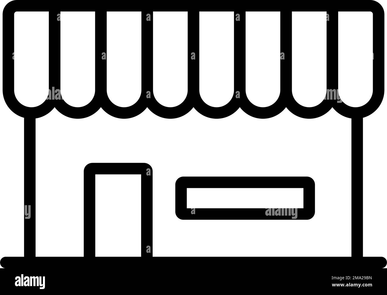 Simple Retail. Shopping au détail. Détaillant. Vecteur modifiable. Illustration de Vecteur