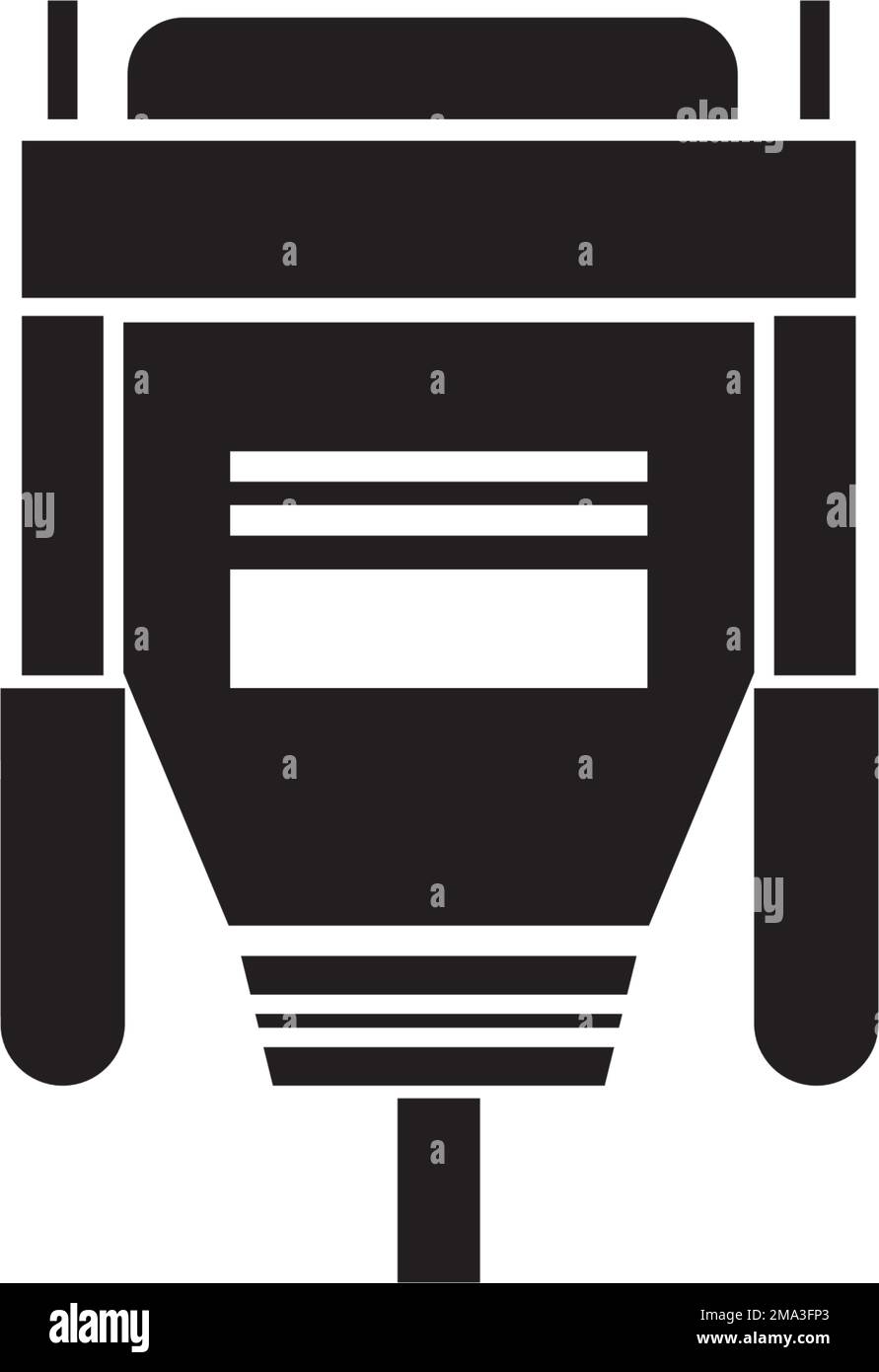 Icône de câble VGA. motif de symbole d'illustration vectorielle. Illustration de Vecteur
