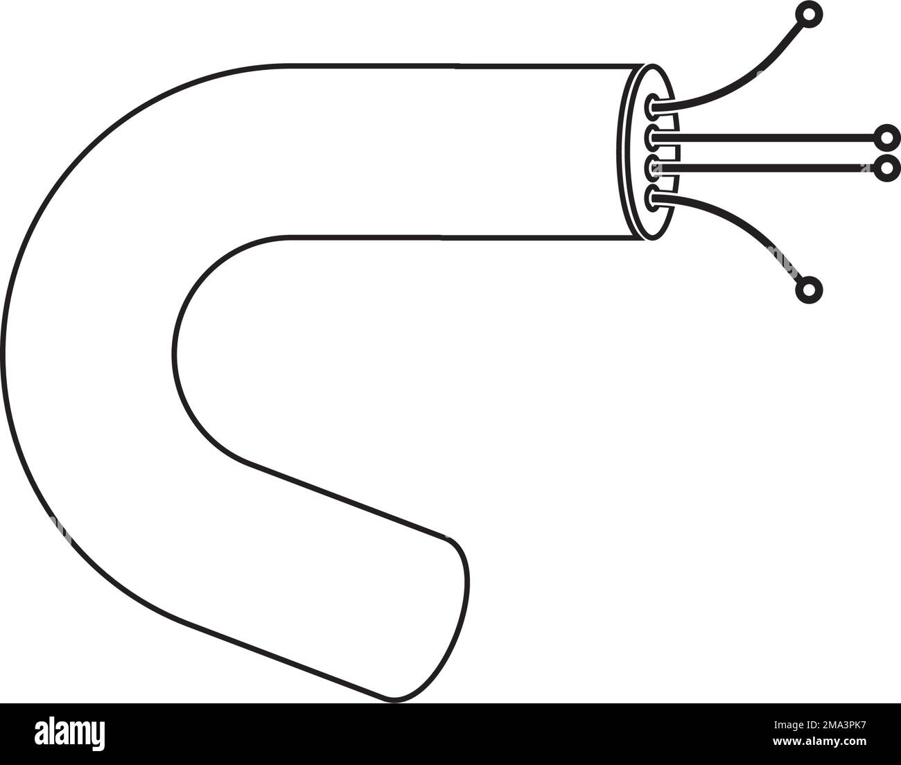 icône de câble à fibre optique. motif de symbole d'illustration vectorielle Illustration de Vecteur